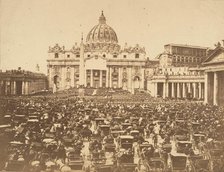 Benediction of the Pope on Easter Sunday, 1880s. Creator: Unknown.