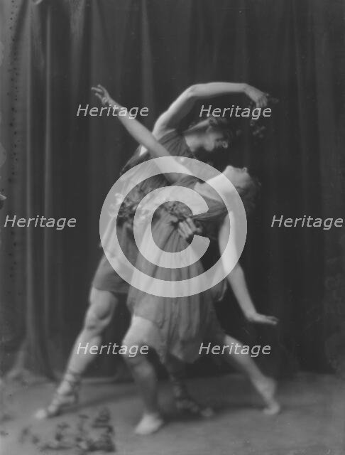 Gaderhoff, Lovena, Miss, and another dancer, 1916. Creator: Arnold Genthe.