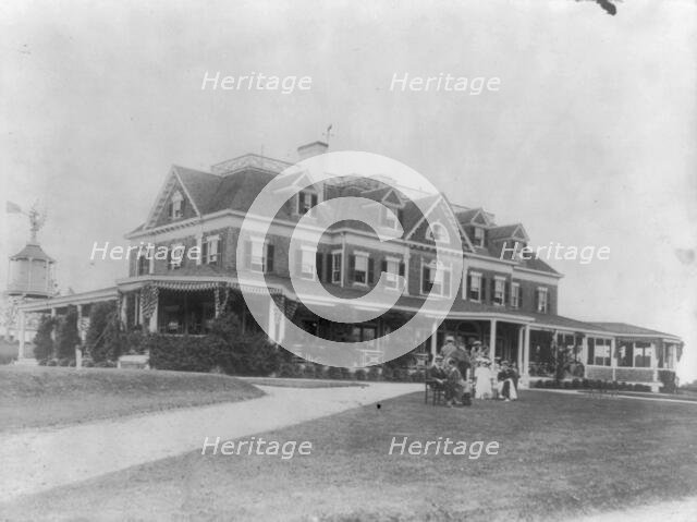 View of yacht club, Oyster Bay, L.I., N.Y. 1905, n.d.. Creator: Frances Benjamin Johnston.