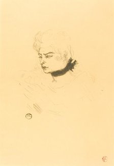 Mlle. Pois Vert, 1895. Creator: Henri de Toulouse-Lautrec.