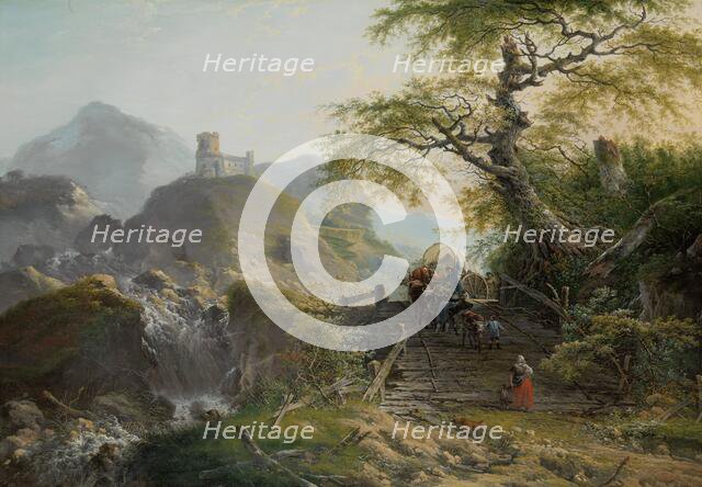 Mountainous Landscape near Düsseldorf, 1790. Creator: Gerard van Nijmegen.