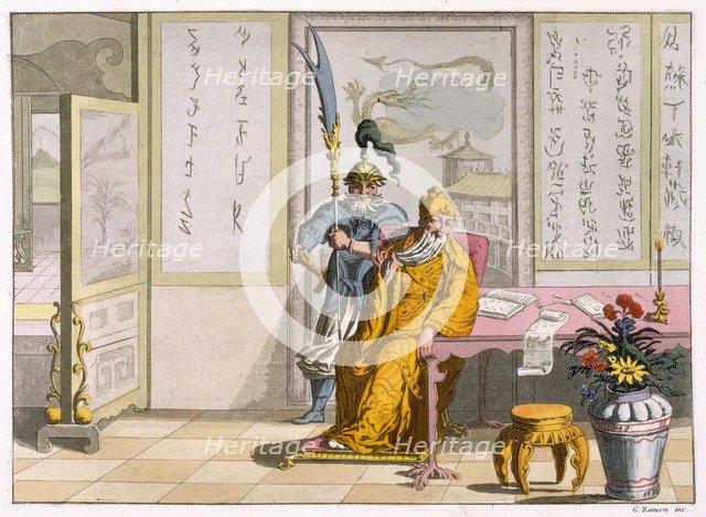 Chinese Taoist religious leaders: The Divinity Kuan-ti, c1820-30. Creator: Italian School (19th Century).