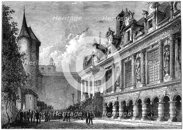 City Hall in La Rochelle, France, 1882-1884. Artist: Smeeton