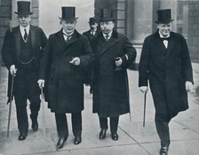 Russian Minister of Finance in England: M. Bark on his way to the House of Commons, 1914. Artist: Unknown