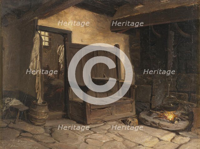 A Cottage Interior. Study. Creator: Vilhelm Wallander.