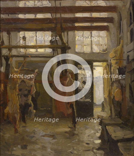 Slaughterhouse, 1890. Creator: Tholen, Willem Bastiaan (1860-1931).