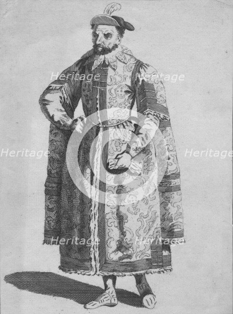 'Habit of a Merchant of London in 1640', 1776. Artist: Unknown.