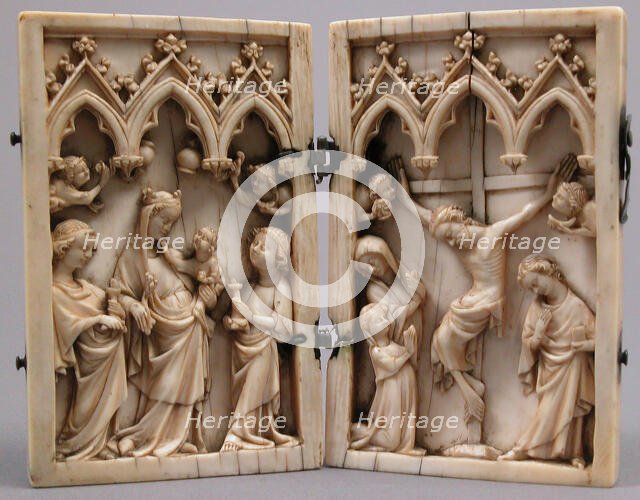 Diptych with Scenes from the Life of Christ, German, 14th century. Creator: Unknown.