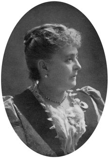 Caroline Lavinia Scott Harrison, wife of President Benjamin Harrison, late 19th century, (1908). Artist: Unknown
