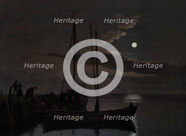 Moonlight Picture, 1821. Creator: CW Eckersberg.