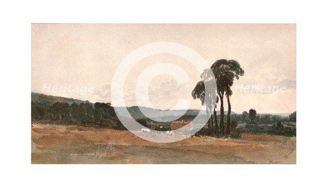 'A Harvest Scene - an Outdoor Sketch', (c1900).  Creator: Unknown.