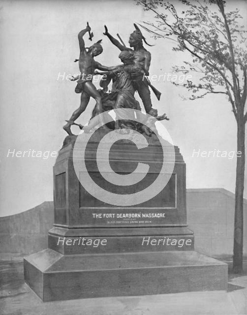 'Memorial of the Fort Dearborn Massacre', c1897. Creator: Unknown.