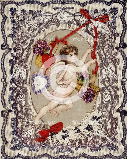 Valentine's Day Card, 1860s-1870s. Artist: Anonymous  