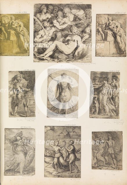 Bellona and other mythological figures, ca. 1540 (?). Creator: Andrea Schiavone.