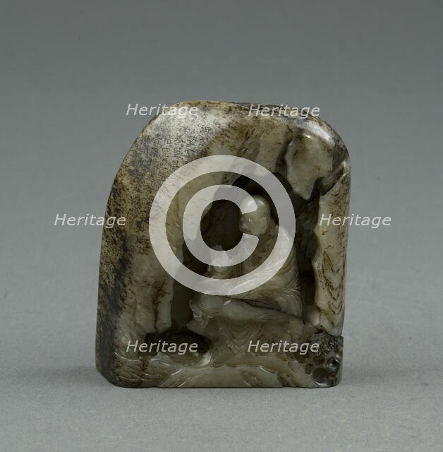 Buddhist Monk in a Grotto, Late Ming or early Qing dynasty, 17th-early 18th century. Creator: Unknown.