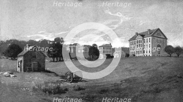 The president's house, USA, 1800 (1908). Artist: Unknown