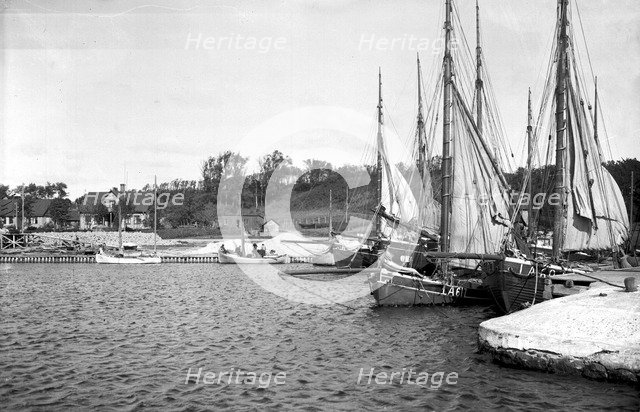 The harbour of Bäckviken, Isle of Ven, Sweden, 1925. Artist: Unknown