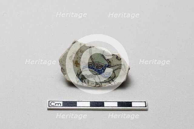 Fragment with a sphinx, Saljuq period, early 13th century. Creator: Unknown.