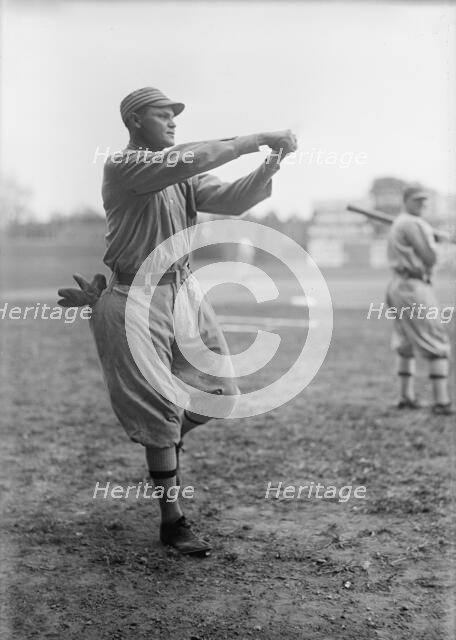 Amos Strunk, Philadelphia Al (Baseball), 1913. Creator: Harris & Ewing.