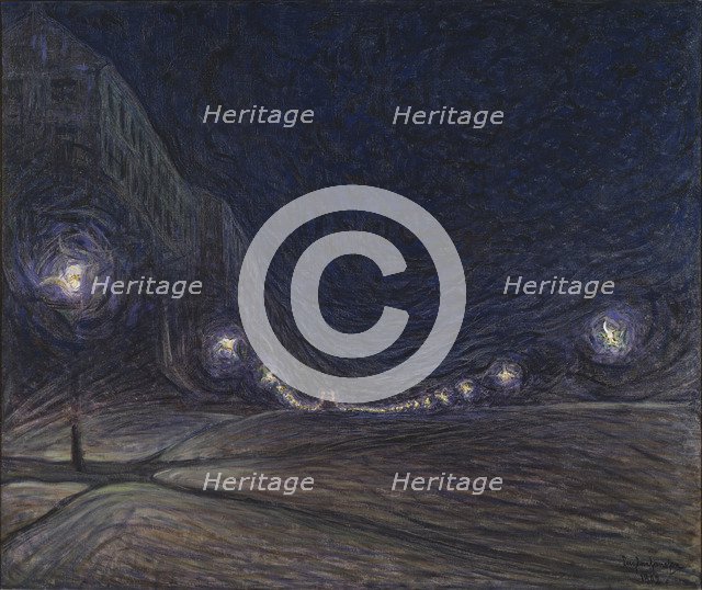 Hornsgatan, la nuit, 1902.