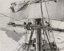 'Furling Sail in the Pack', c1910–1913, (1913). Artist: Herbert Ponting.