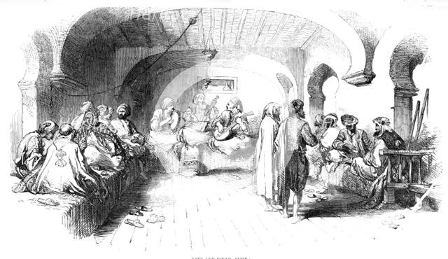 Café and Divan, Algiers, 1857. Creator: Unknown.