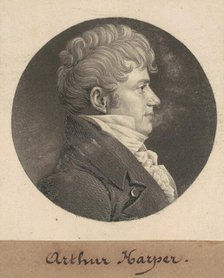 Arthur Harper, 1809. Creator: Charles Balthazar Julien Févret de Saint-Mémin.