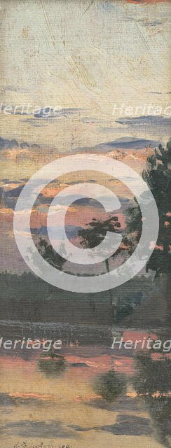 Landscape study, early evening, 1899. Creator: Karol Miloslav Lehotský.