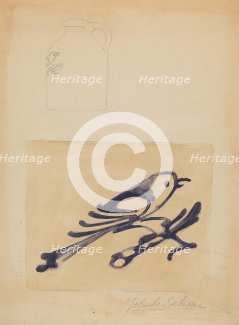 Jug, c. 1937. Creator: Yolande Delasser.