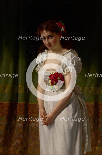 Meditation, 1881. Creator: John George Brown.