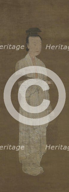 Portrait of a Woman in White: Lu Meiniang, 14th century. Creator: Unknown.