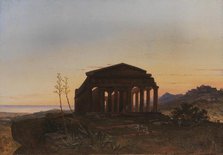 The Temple of Concordia by Girgenti, 1819-1822. Creator: Franz Ludwig Catel.