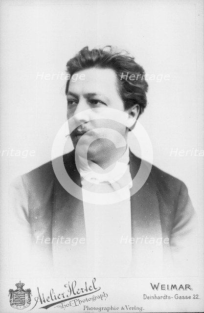 Portrait of the composer Conrad Ansorge (1862-1930).