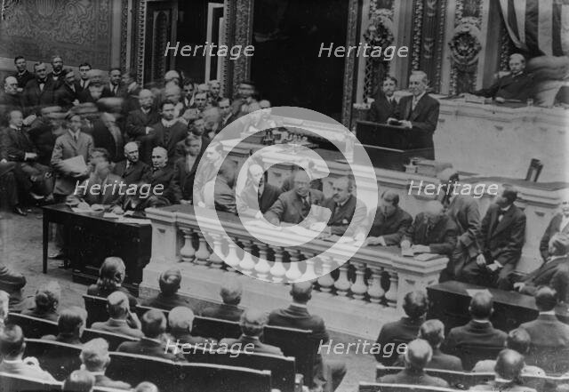 President Wilson addressing Congress, 1913. Creator: Bain News Service.