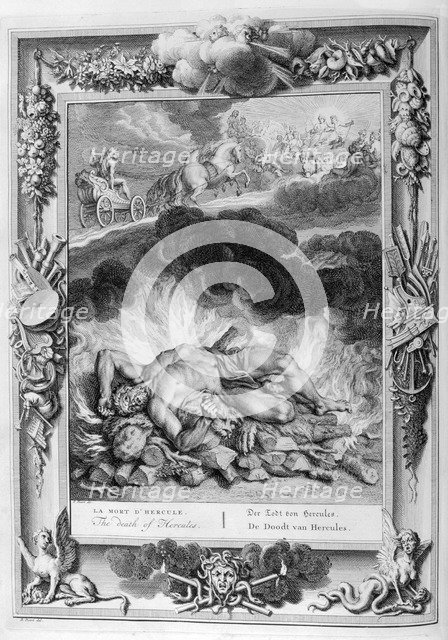 The death of Hercules, 1733.  Artist: Bernard Picart