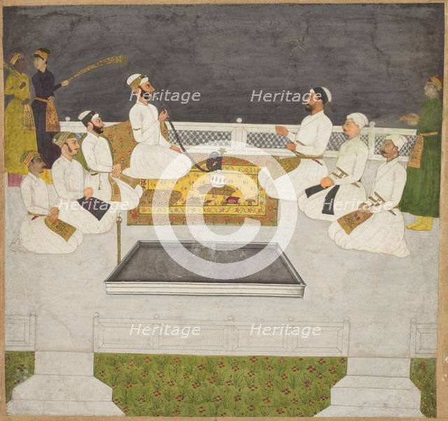 Husain Ali Khan Entertaining His Brothers (The Sayyid Brothers), c. 1712-19. Creator: Unknown.