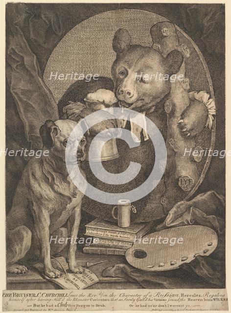 The Bruiser (Caricature of Charles Churchill), August 1, 1762. Creator: William Hogarth.