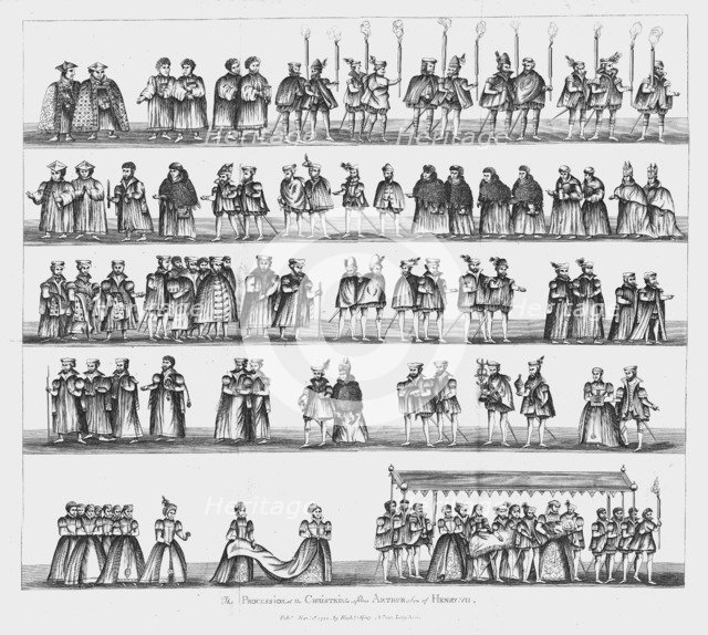 The Christening of Prince Arthur, 24 September 1486, (1782). Artist: Unknown.