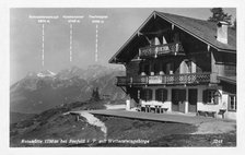 Rosshutte and the Wettersteingebirge mountains, near Seefeld, Austria, 20th century. Artist: Unknown