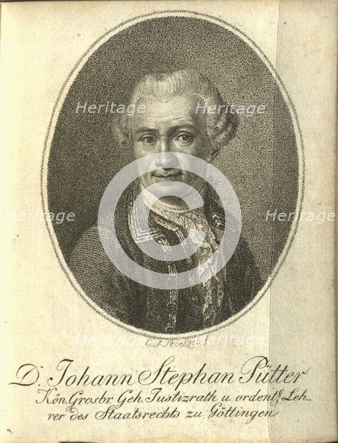 Portrait of Johann Stephan Pütter (1725-1807), 1794.