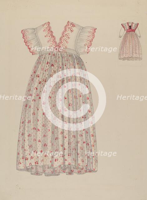 Girl's Dress, c. 1937. Creator: Verna Tallman.