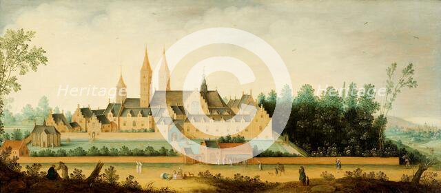 View of the Abbey of Egmond-Binnen, 1638. Creator: Claes Jacobsz van der Heck.