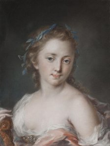 Young Woman with a Wreath of Laurels, c18th century. Creator: Rosalba Giovanna Carriera.