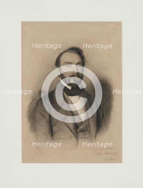Portrait of Louis Viardot, 1847. Creator: Viardot; Léon (1805-1900).