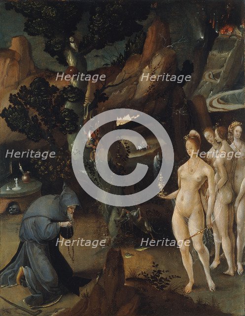 The Temptation of Saint Anthony. Artist: Wellens de Cock, Jan (ca 1470-1528)