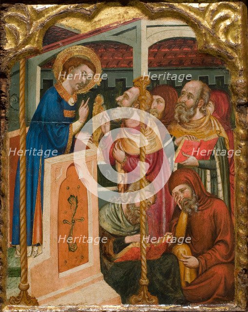 Saint Stephen's Dispute with the Jews, ca 1350. Artist: Ferrer and Arnau Bassa, (Circle) (active 1340-1360)