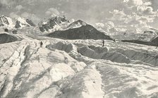 Roseg Glacier near Pontresina, Engadine, Switzerland, 1895.  Creator: Unknown.