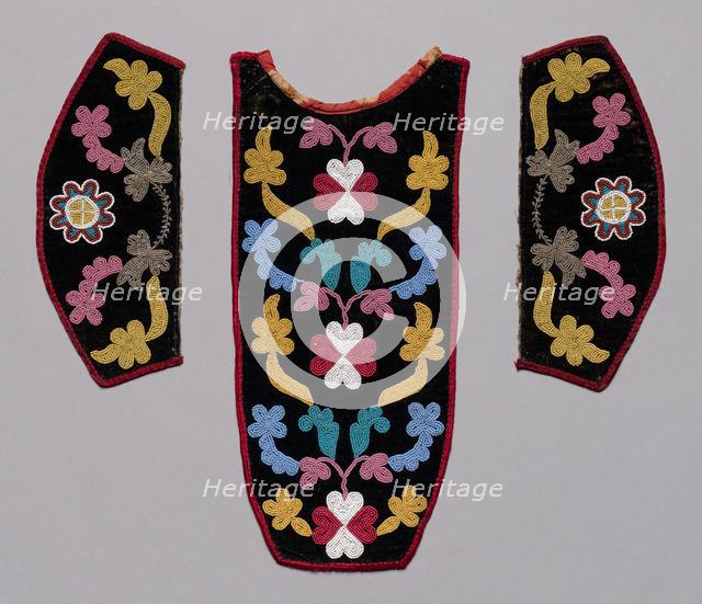 Placket and Cuffs, late 1800s. Creator: Unknown.