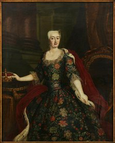 Portrait of Princess Sophia Dorothea of Prussia (1719-1765), 18th century. Creator: Pesne, Antoine, School (1683-1757).