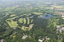 The estate and landscape park around Bearwood College, Wokingham, 2018. Creator: Historic England.